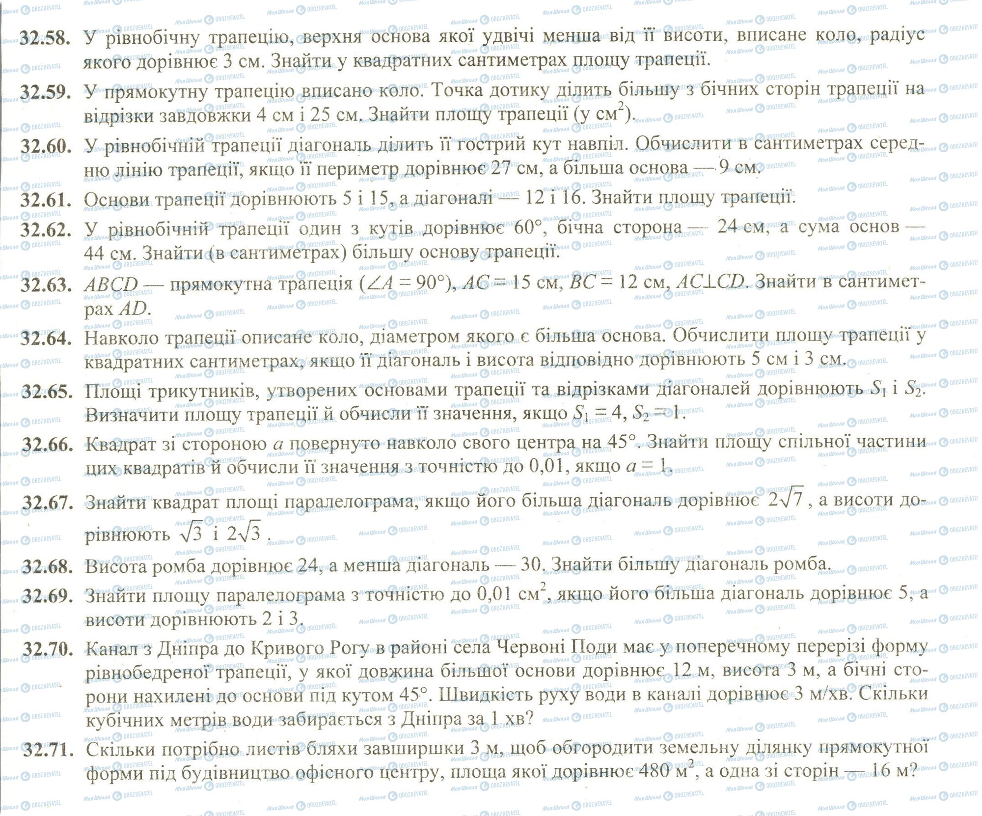 ЗНО Математика 11 клас сторінка 58-71