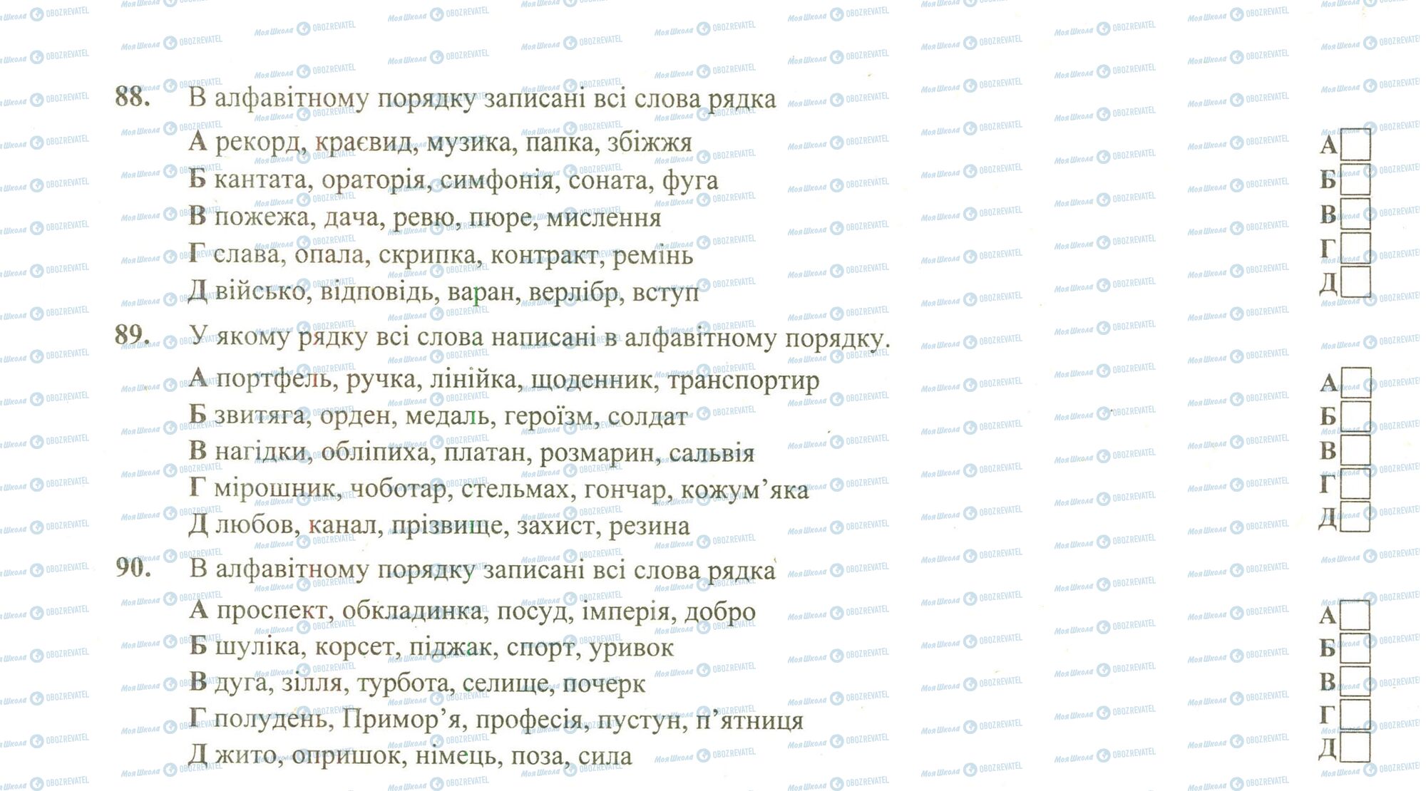ЗНО Укр мова 11 класс страница 88-90