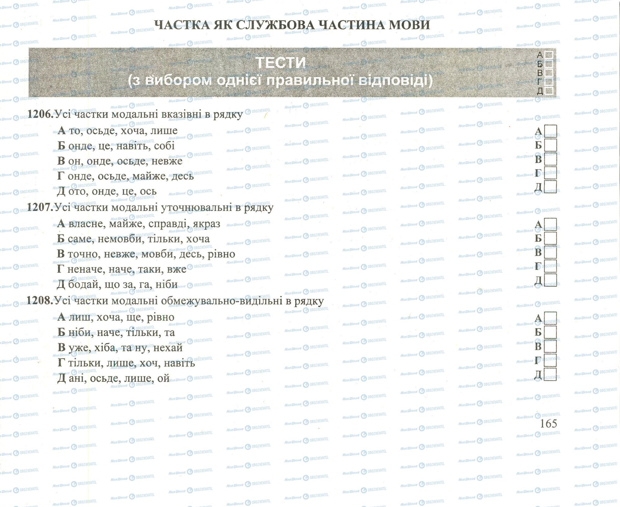 ЗНО Українська мова 11 клас сторінка 1206-1208