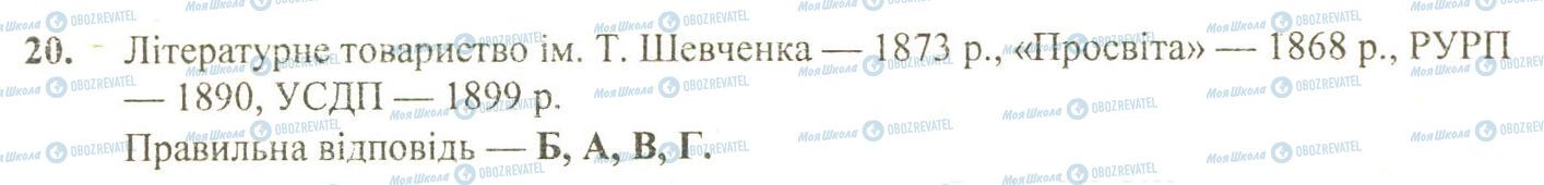 ДПА История Украины 9 класс страница 20