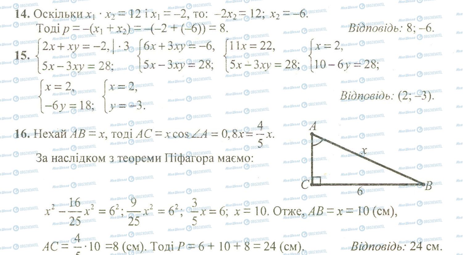 ДПА Математика 9 клас сторінка 14-16