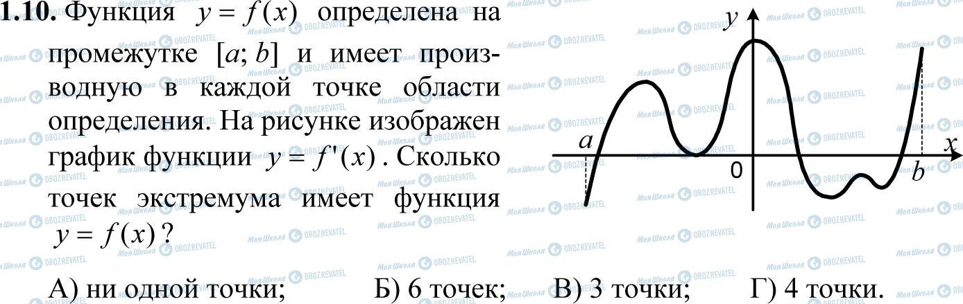 ДПА Математика 11 класс страница 1.10