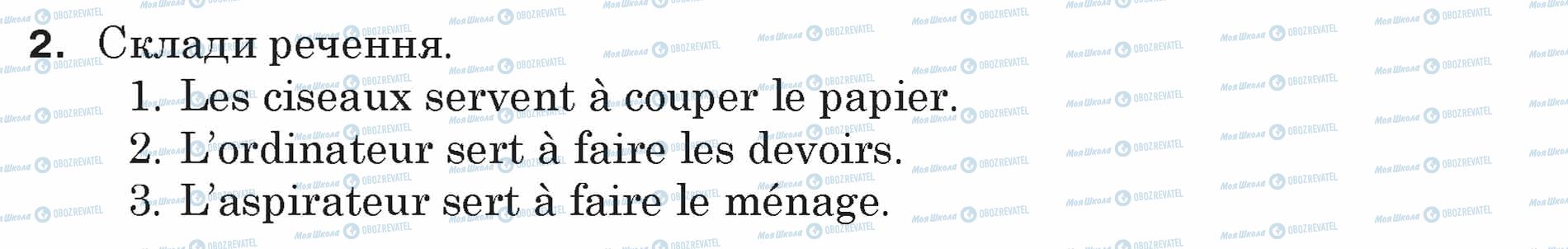 ГДЗ Французька мова 5 клас сторінка 2