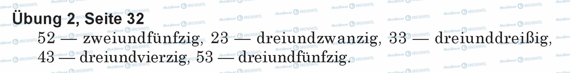 ГДЗ Немецкий язык 5 класс страница Ubung 2, Seite 32