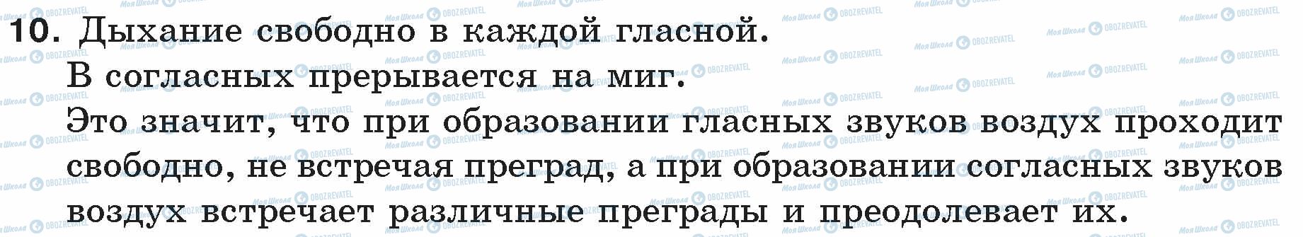 ГДЗ Російська мова 5 клас сторінка 10