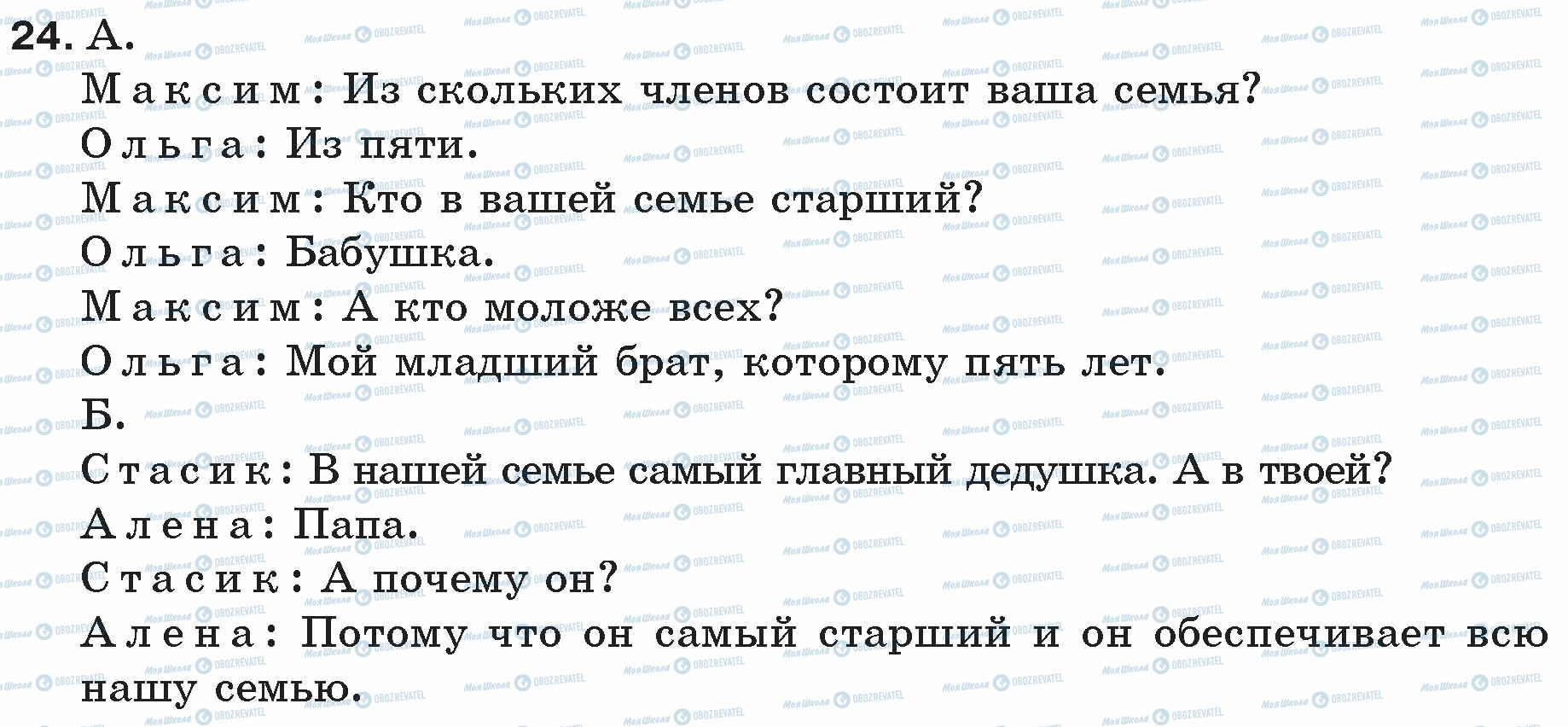 ГДЗ Російська мова 5 клас сторінка 24
