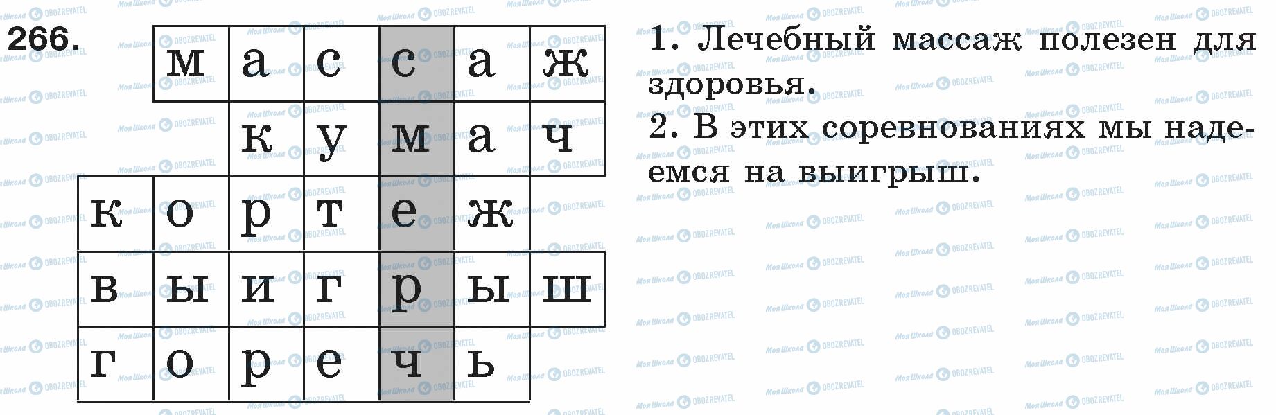 ГДЗ Російська мова 5 клас сторінка 266