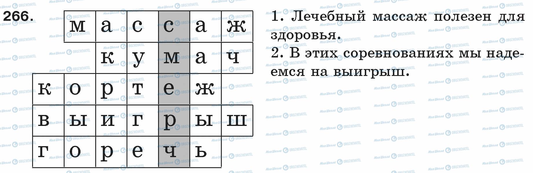ГДЗ Русский язык 5 класс страница 266