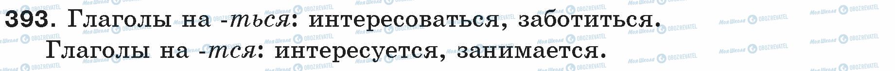 ГДЗ Російська мова 5 клас сторінка 393