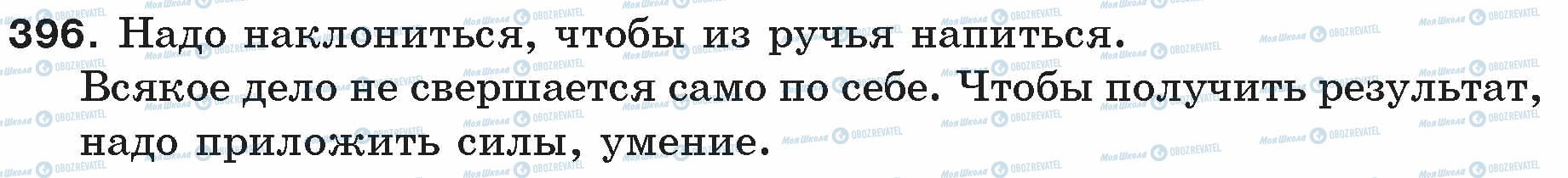 ГДЗ Російська мова 5 клас сторінка 396