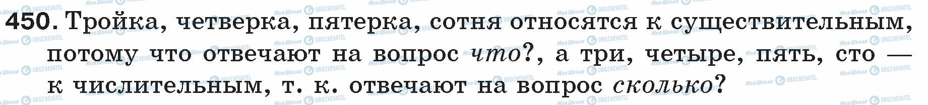 ГДЗ Русский язык 5 класс страница 450