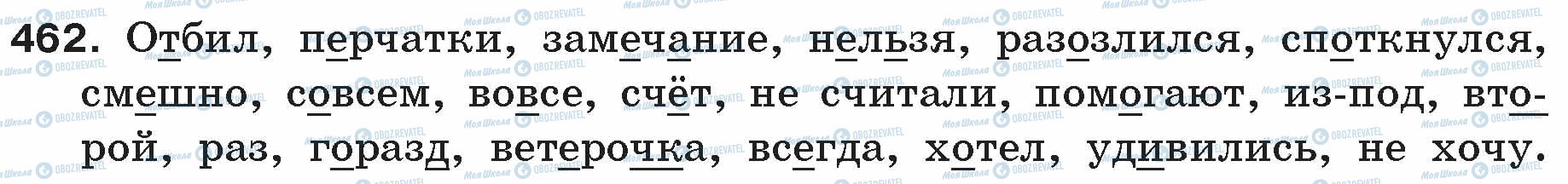 ГДЗ Російська мова 5 клас сторінка 462