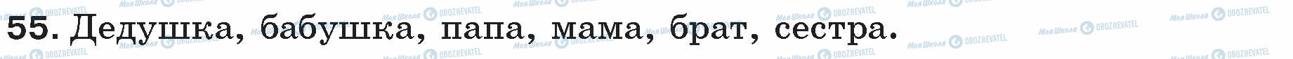 ГДЗ Русский язык 5 класс страница 55