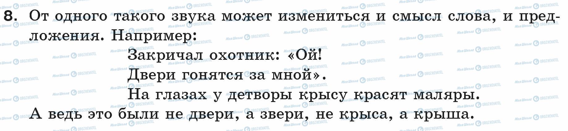 ГДЗ Російська мова 5 клас сторінка 8