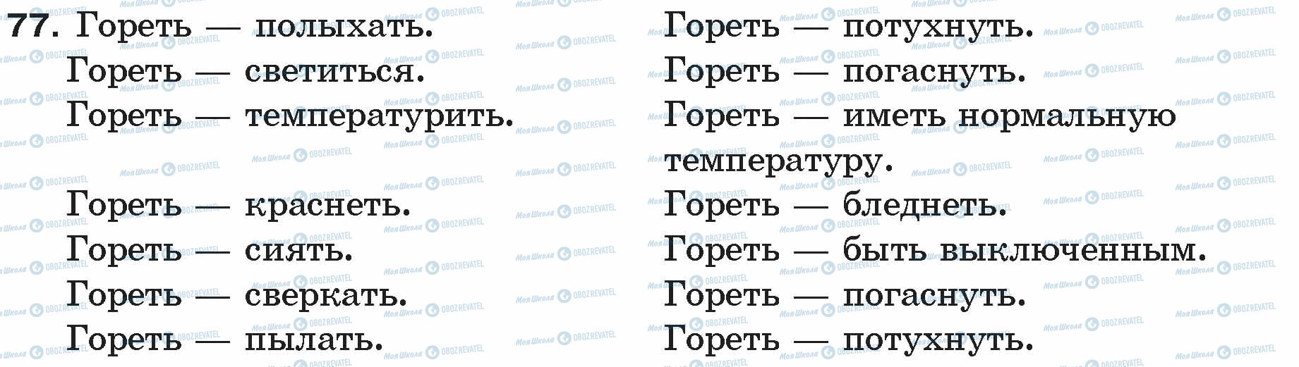 ГДЗ Русский язык 5 класс страница 77
