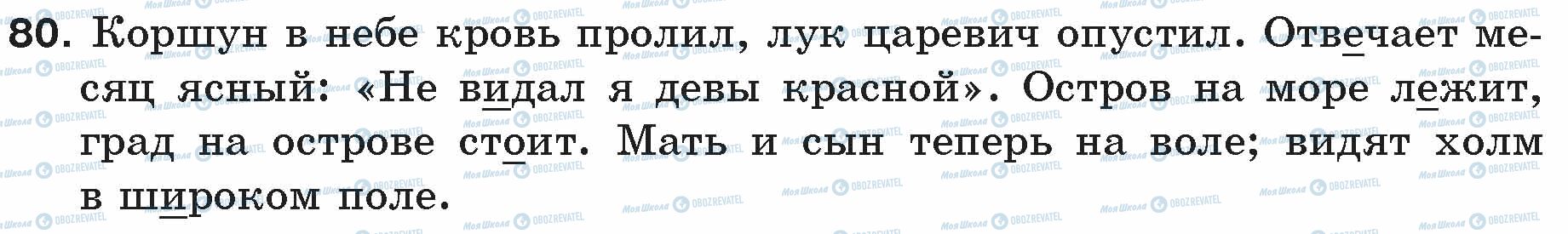 ГДЗ Русский язык 5 класс страница 80