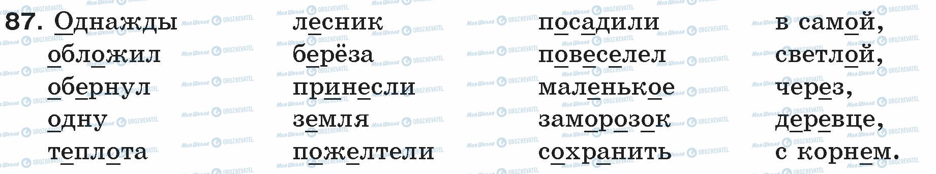 ГДЗ Російська мова 5 клас сторінка 87