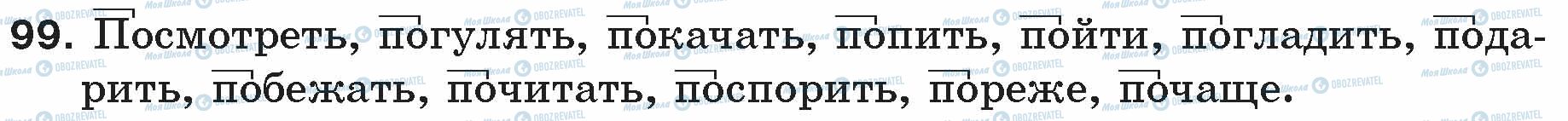 ГДЗ Російська мова 5 клас сторінка 99