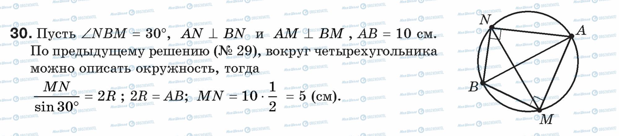 ГДЗ Геометрія 9 клас сторінка 30