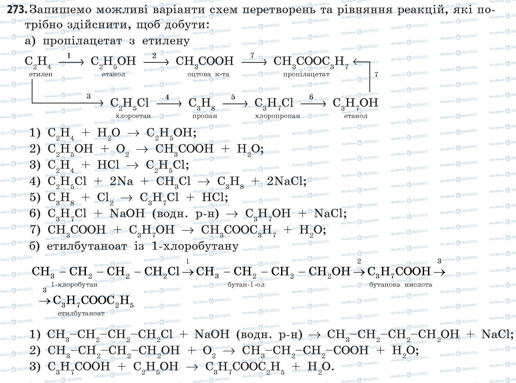 ГДЗ Хімія 11 клас сторінка 273