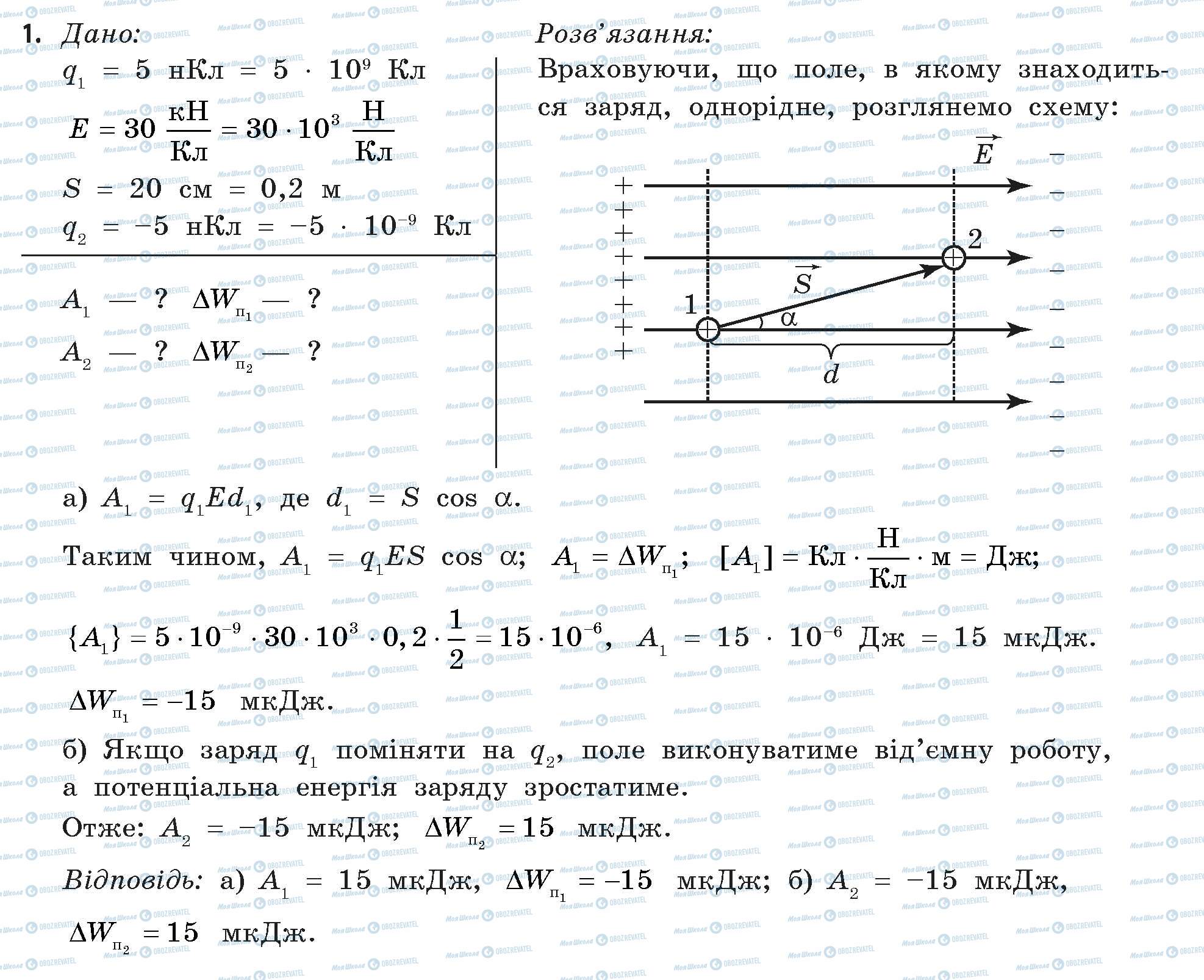 ГДЗ Физика 11 класс страница 1