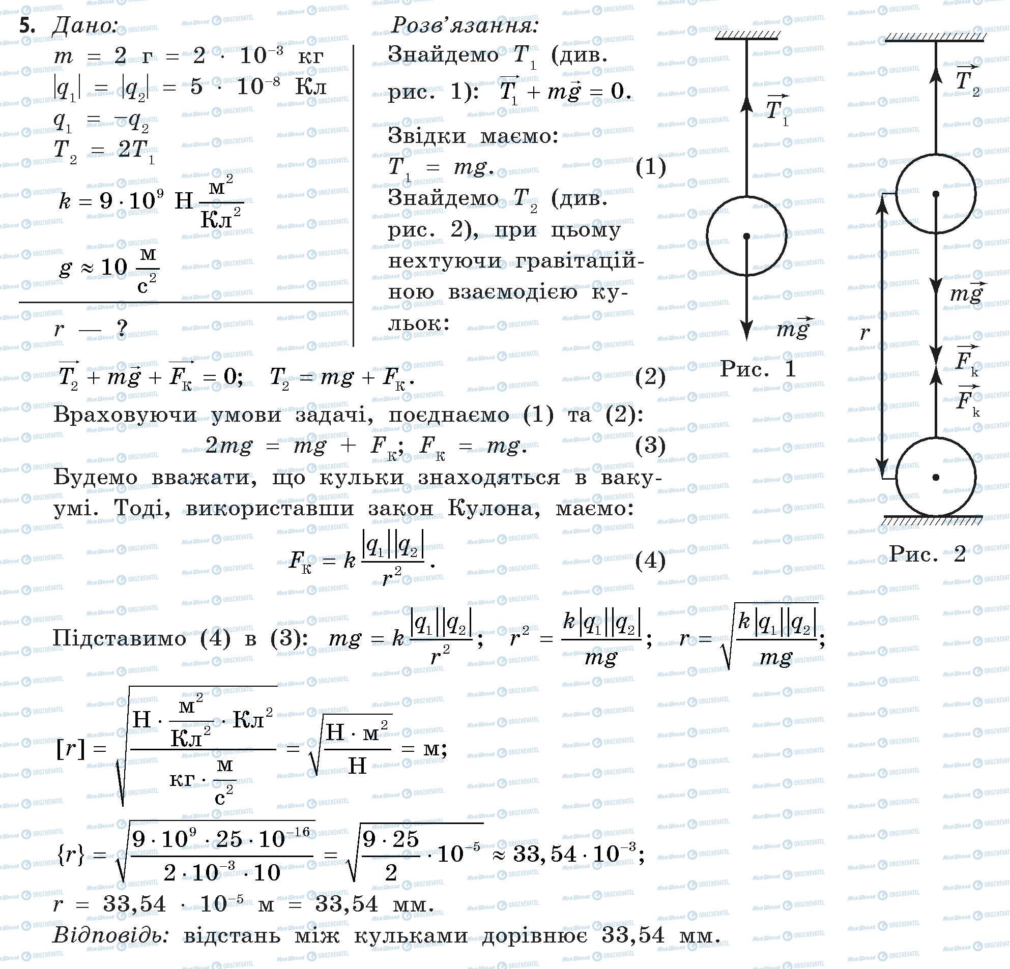 ГДЗ Фізика 11 клас сторінка 5