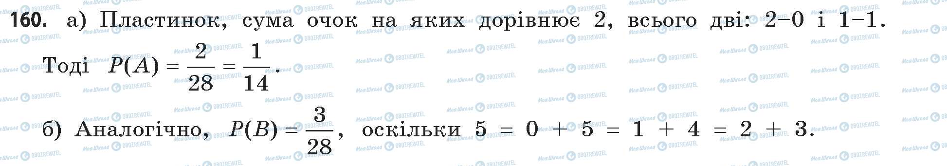 ГДЗ Математика 11 клас сторінка 160