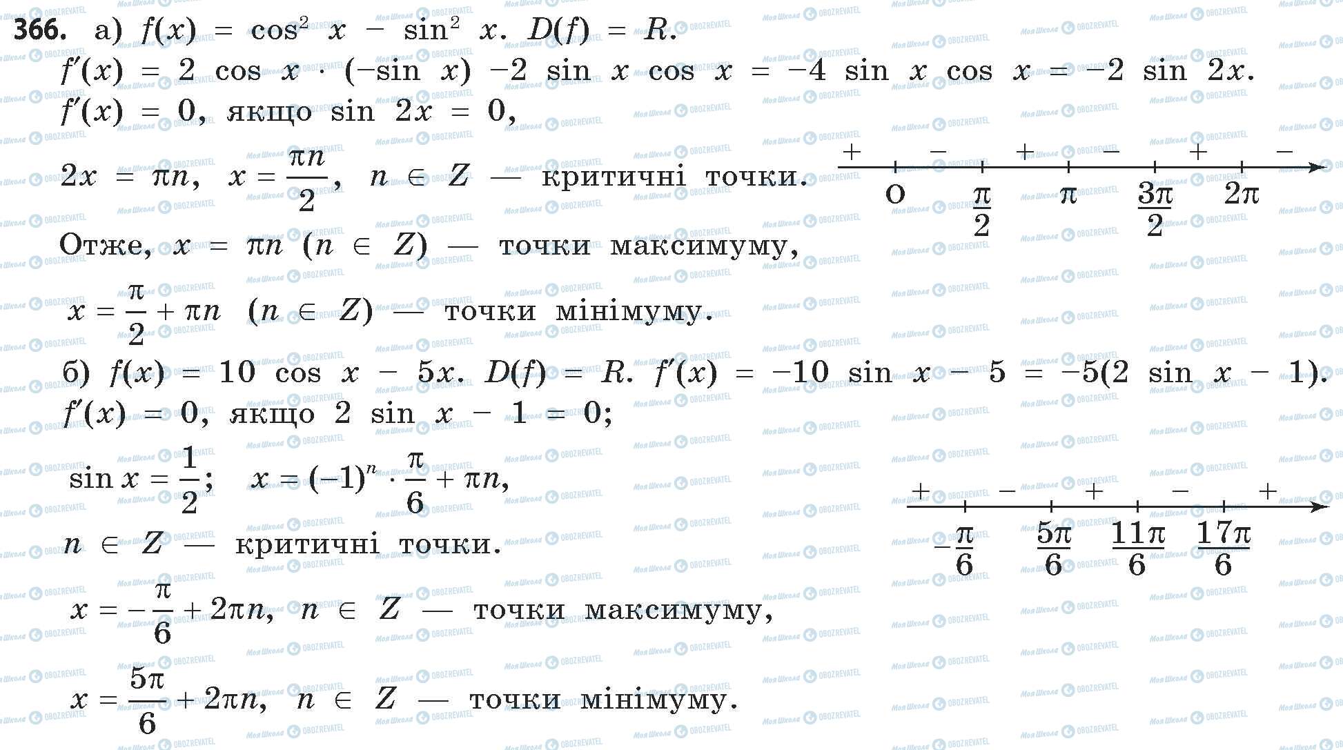 ГДЗ Математика 11 класс страница 366