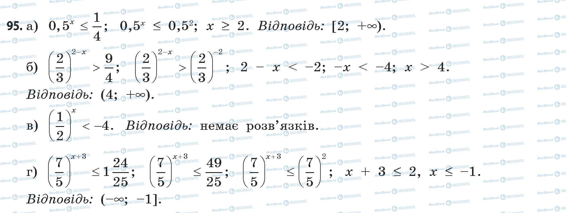 ГДЗ Математика 11 клас сторінка 95