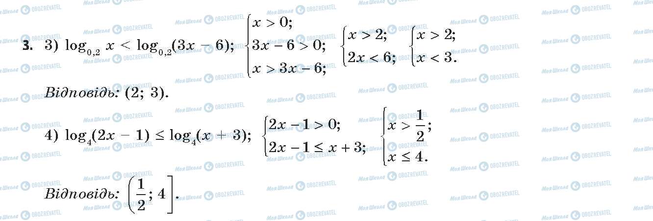 ГДЗ Алгебра 11 клас сторінка 3