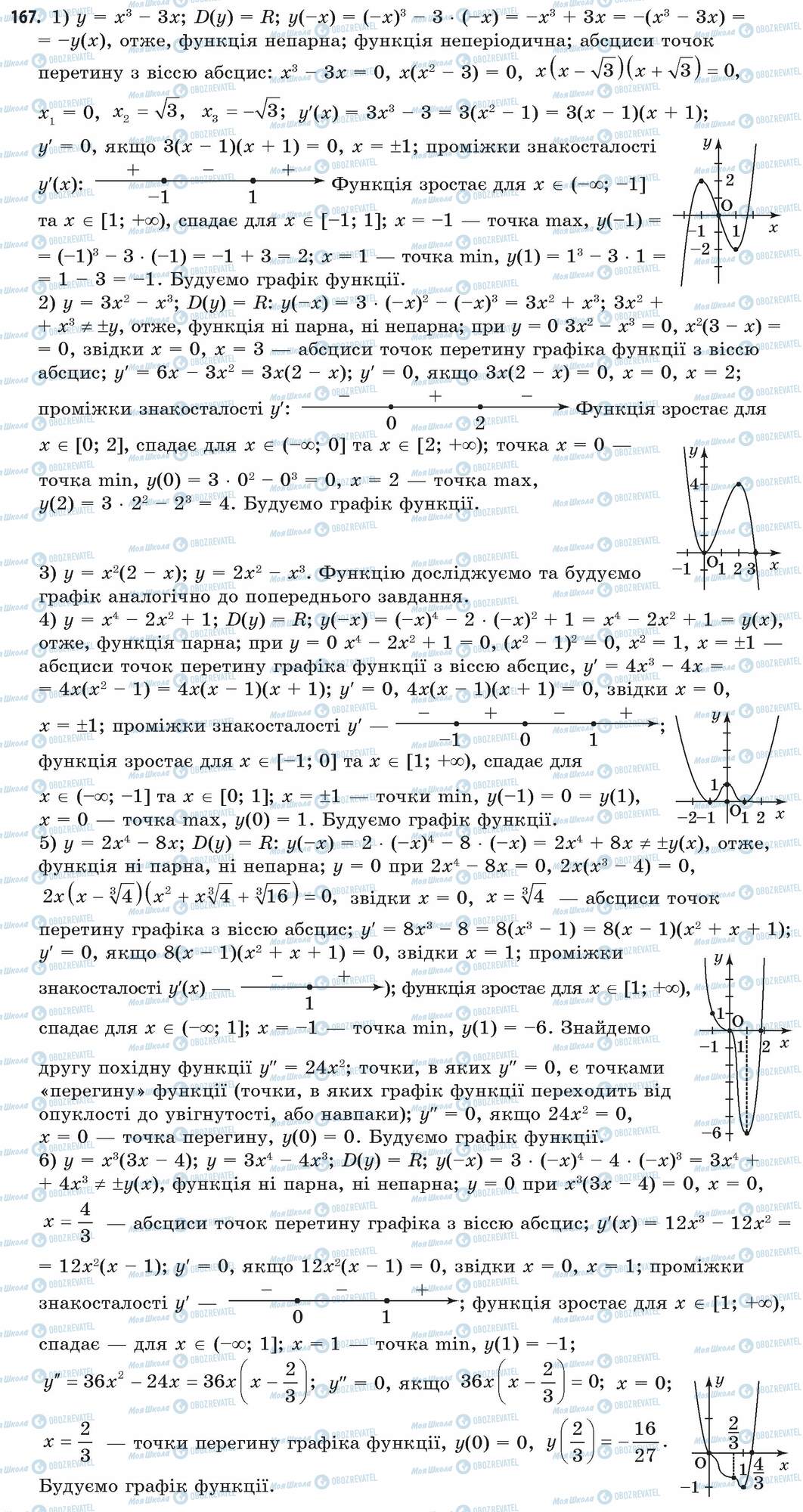 ГДЗ Математика 11 клас сторінка 167