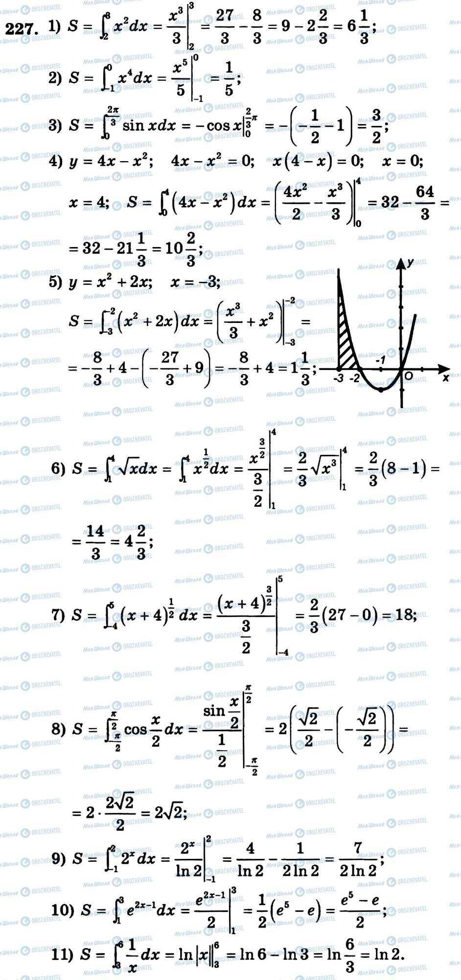 ГДЗ Алгебра 11 класс страница 227