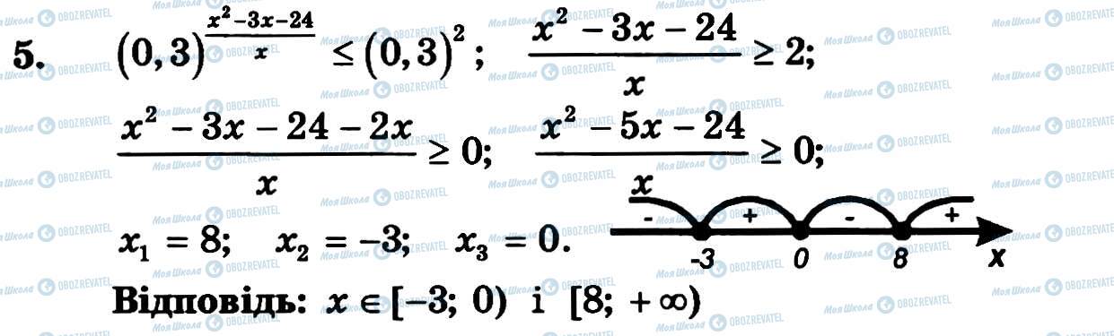 ГДЗ Алгебра 11 клас сторінка 5