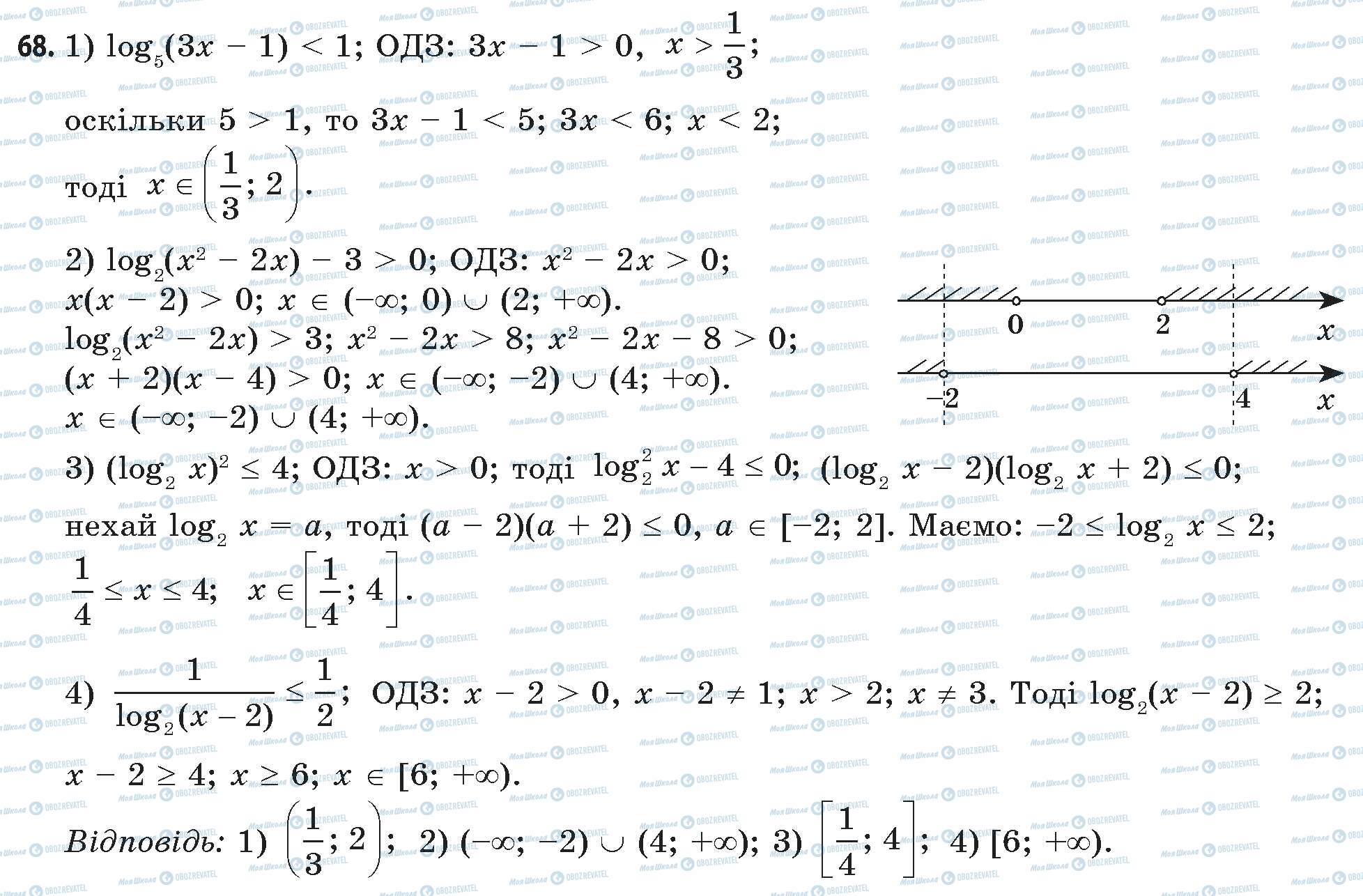 ГДЗ Математика 11 клас сторінка 68