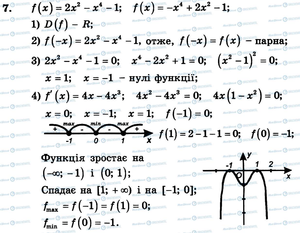 ГДЗ Алгебра 11 класс страница 7