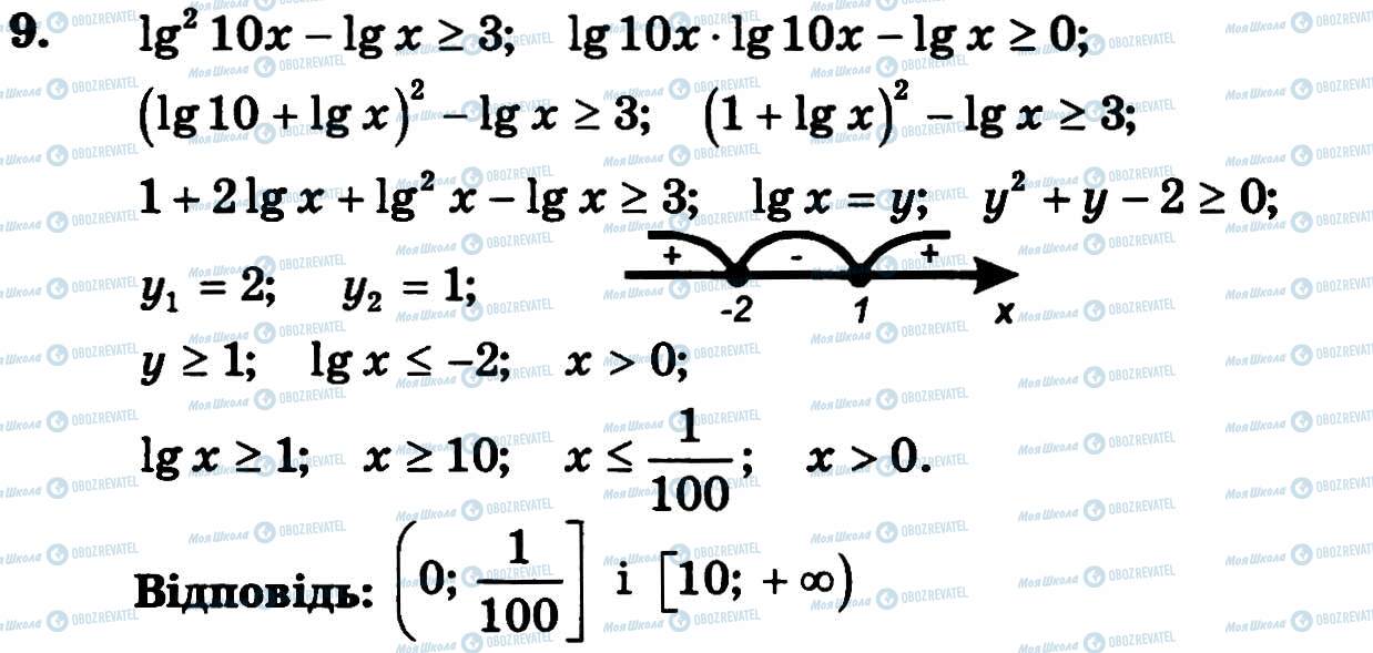 ГДЗ Алгебра 11 клас сторінка 9
