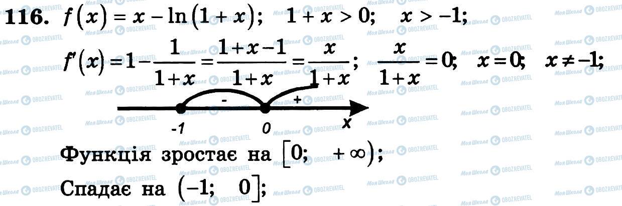 ГДЗ Алгебра 11 клас сторінка 116