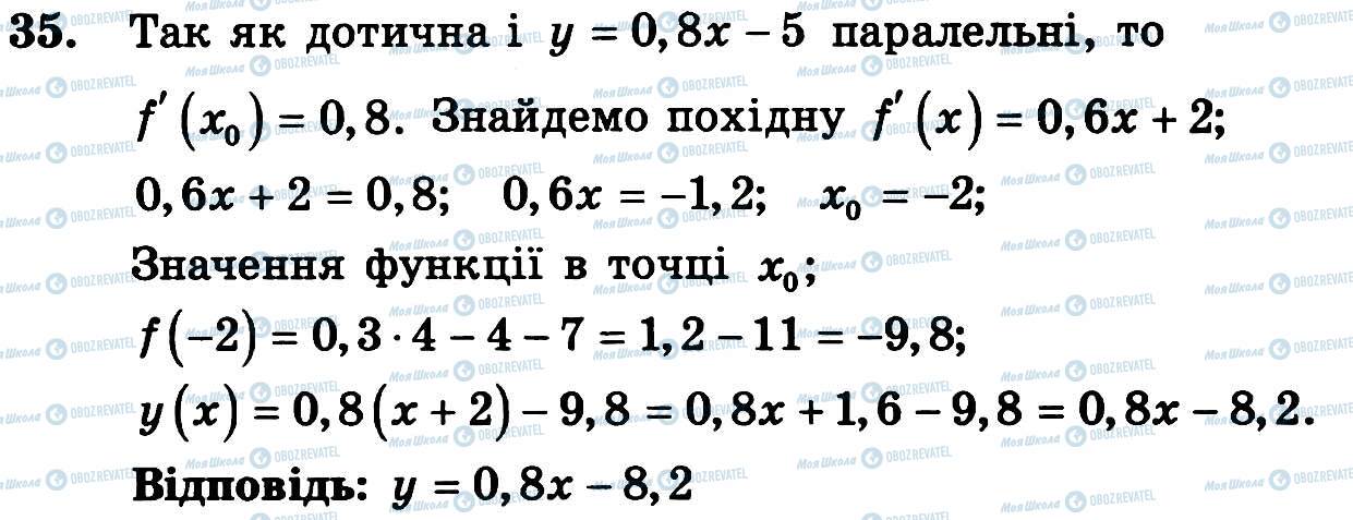 ГДЗ Алгебра 11 клас сторінка 35