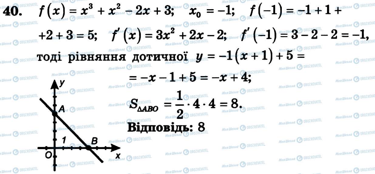 ГДЗ Алгебра 11 класс страница 40