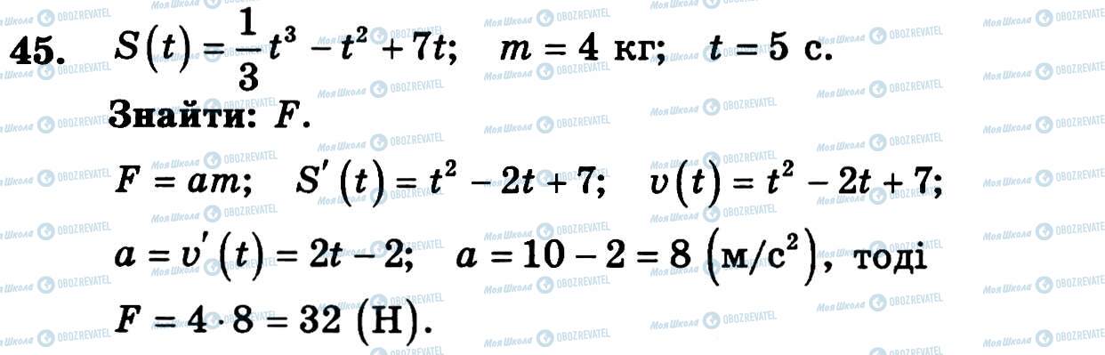 ГДЗ Алгебра 11 класс страница 45