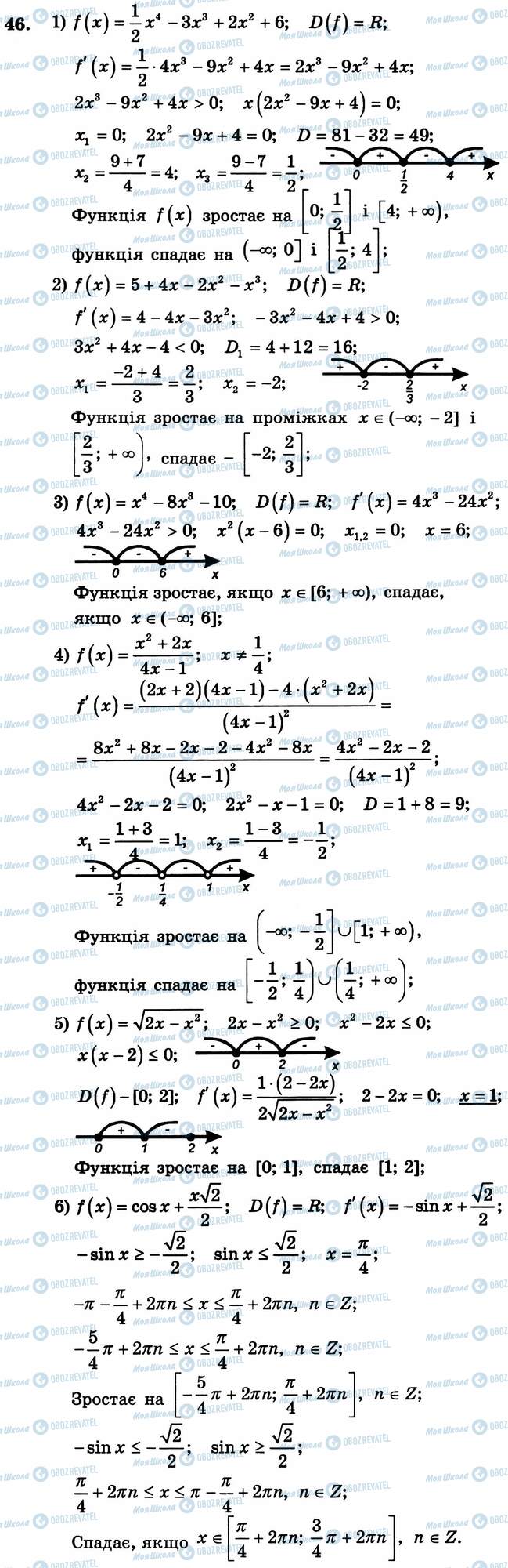 ГДЗ Алгебра 11 класс страница 46