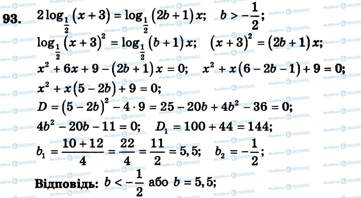 ГДЗ Алгебра 11 клас сторінка 93
