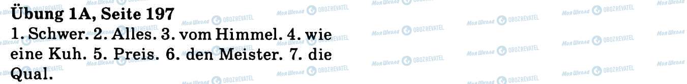 ГДЗ Немецкий язык 9 класс страница Впр.1А, стор.197