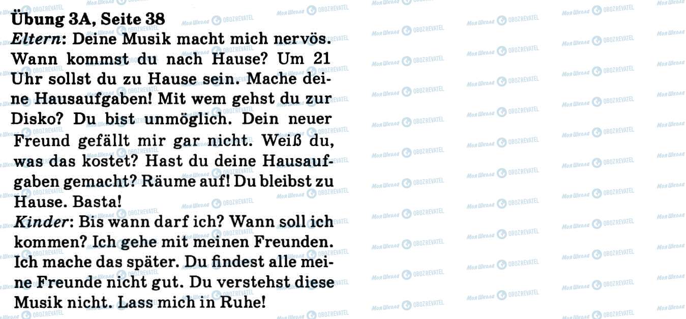 ГДЗ Немецкий язык 9 класс страница Впр.3A, стор.38