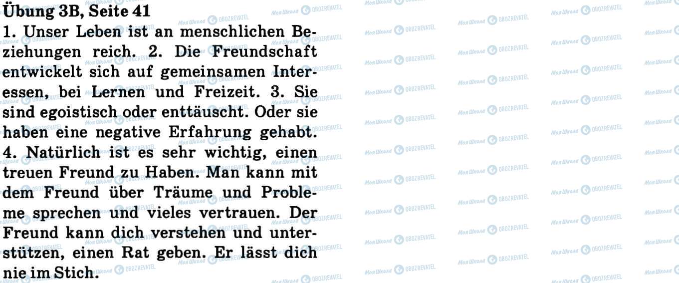 ГДЗ Німецька мова 9 клас сторінка Впр.3B, стор.41