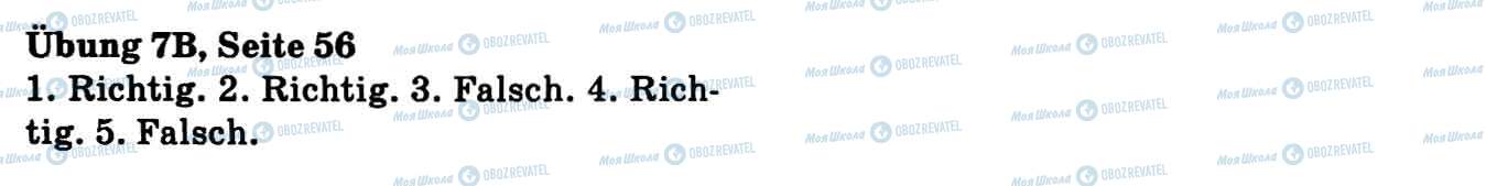 ГДЗ Немецкий язык 9 класс страница Впр.7B, стор.56