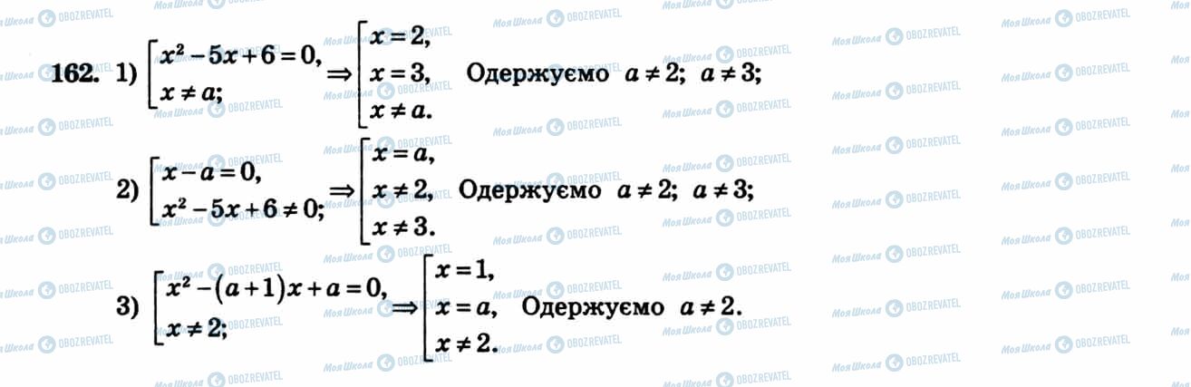 ГДЗ Алгебра 8 клас сторінка 162