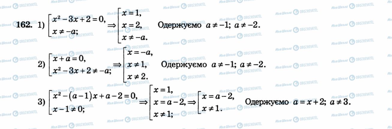 ГДЗ Алгебра 8 клас сторінка 162