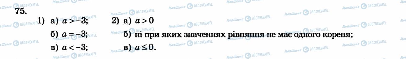 ГДЗ Алгебра 8 клас сторінка 75