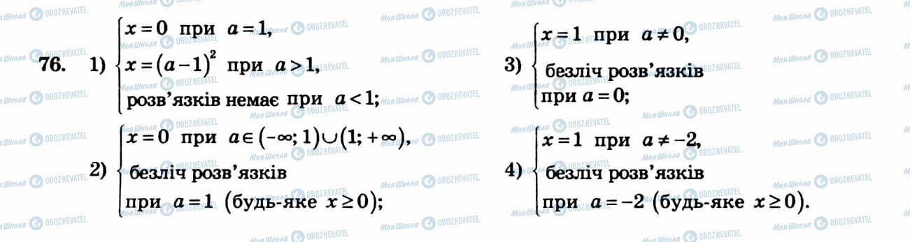 ГДЗ Алгебра 8 клас сторінка 76